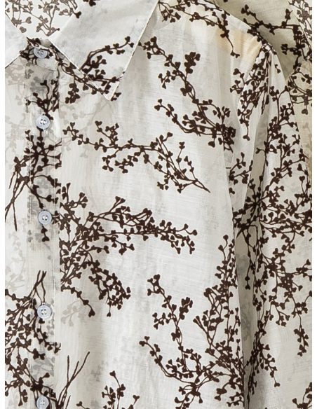 Camisa estampada botánica