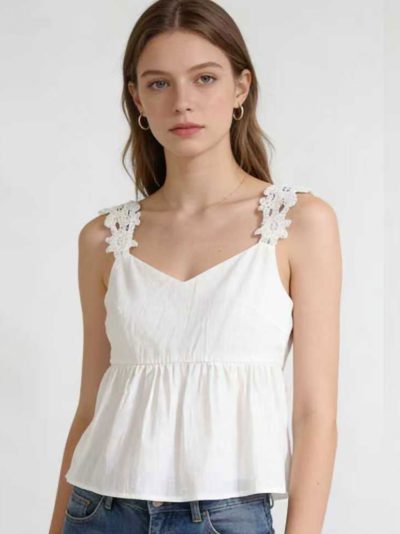 Top tirantes con encaje