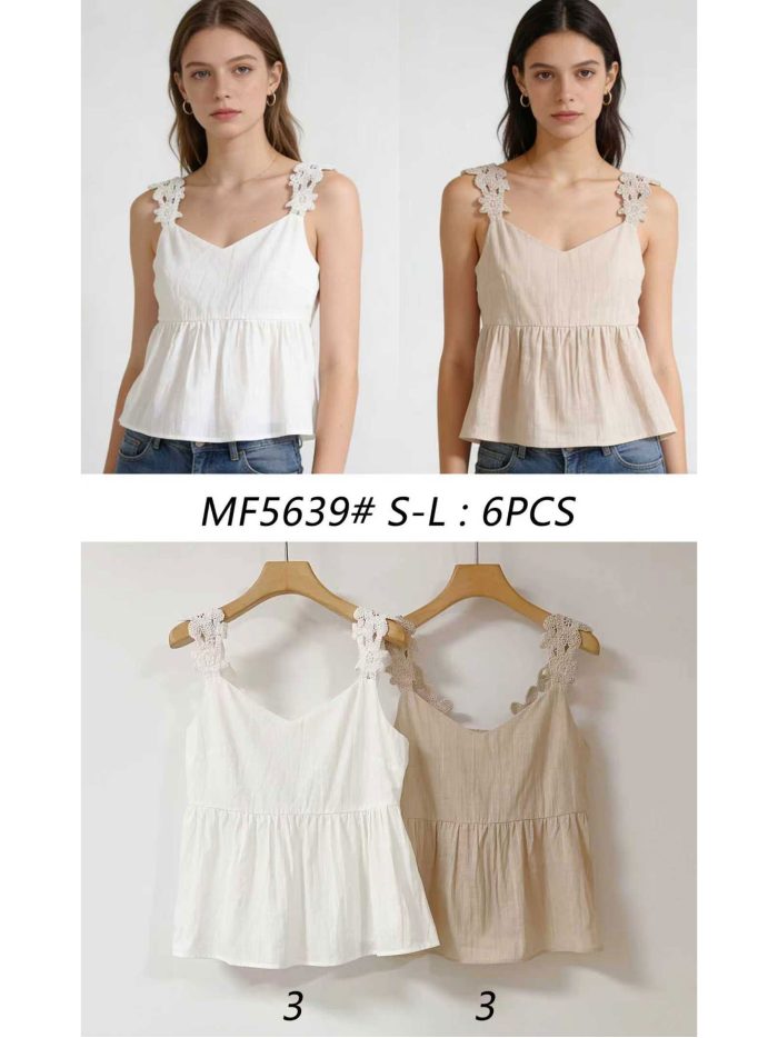 Top tirantes con encaje