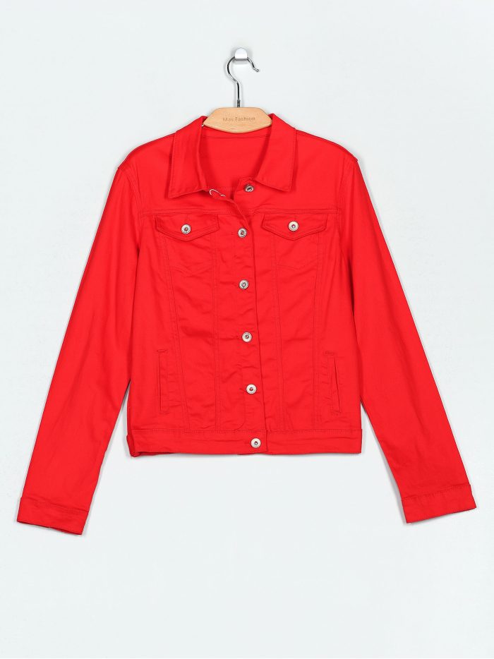 Cazadora denim básica talla grande