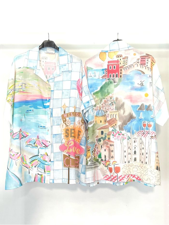 Camisa oversize estampada