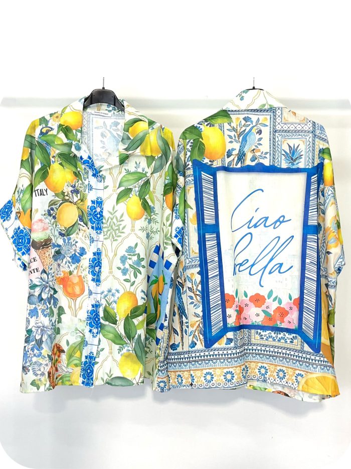 Camisa oversize estampada