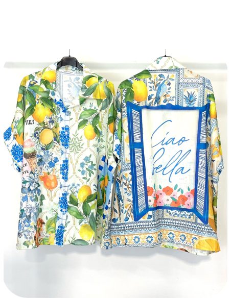Camisa oversize estampada