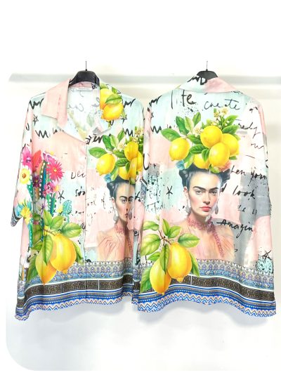 Camisa oversize estampada