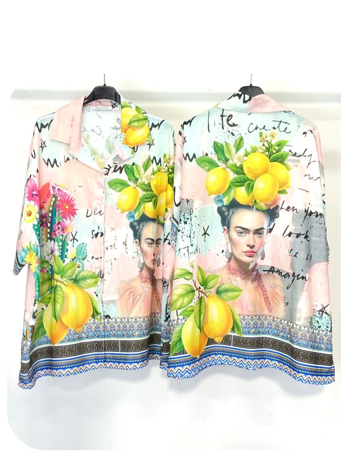 Camisa oversize estampada