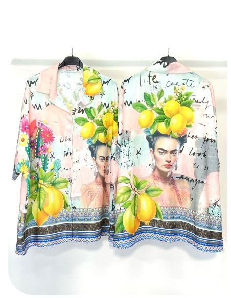 Camisa oversize estampada