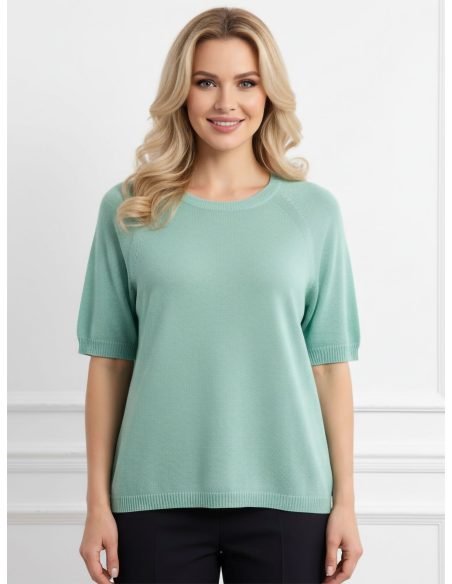 Jersey de punto fino de manga corta