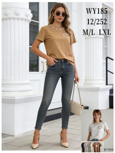 Camiseta ribete estampado 2