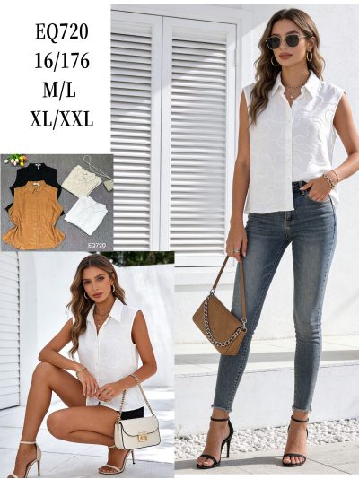 Camisa sin mangas bordado 2