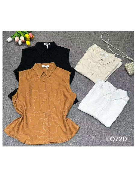 Camisa sin mangas bordado