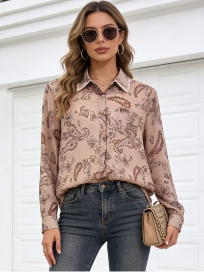 Camisa estampada paisley