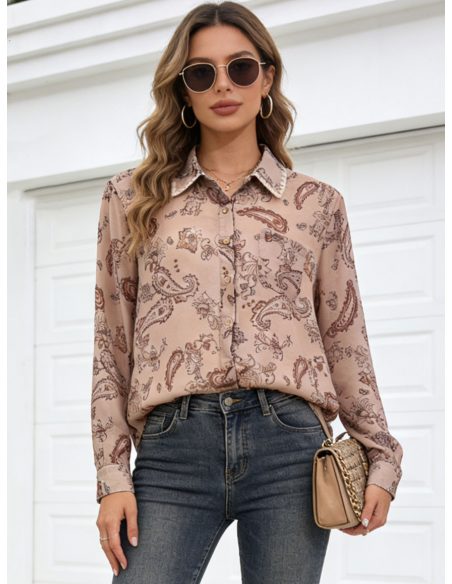 Camisa estampada paisley