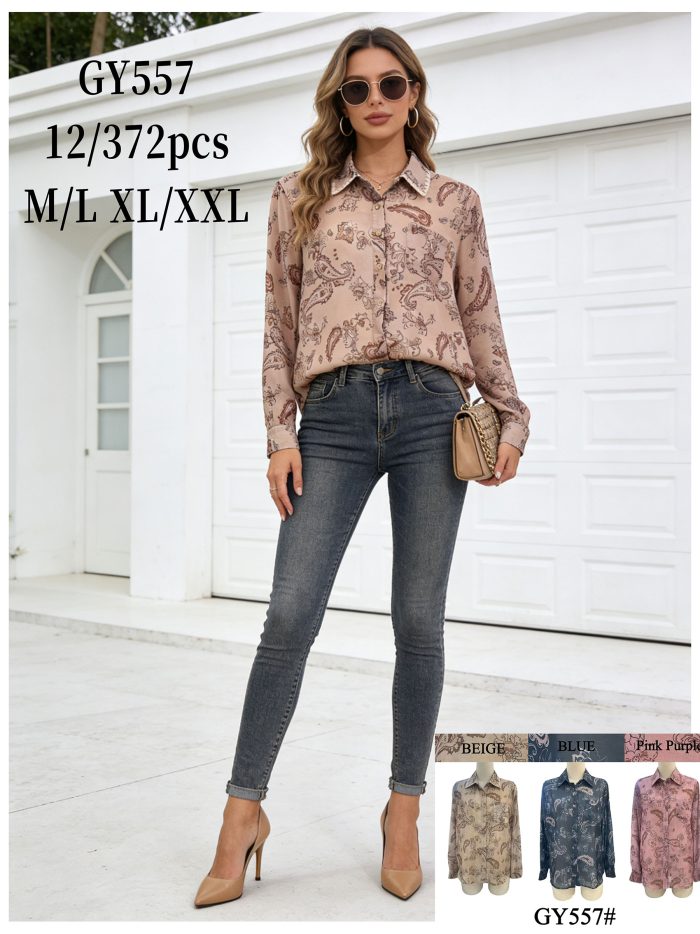 Camisa estampada paisley