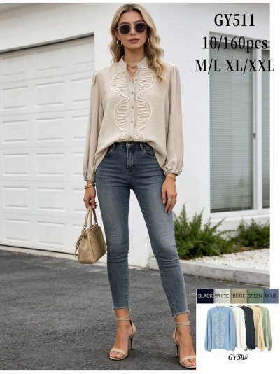 Camisa bordada ondulado 2