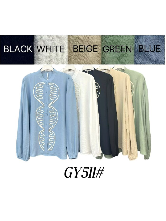 Camisa bordada ondulado