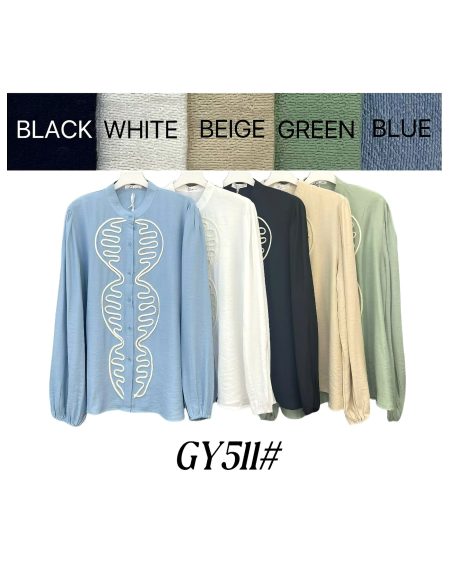 Camisa bordada ondulado