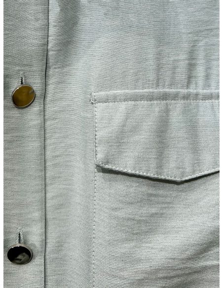 Vestido camisero sin mangas frunces con cordón