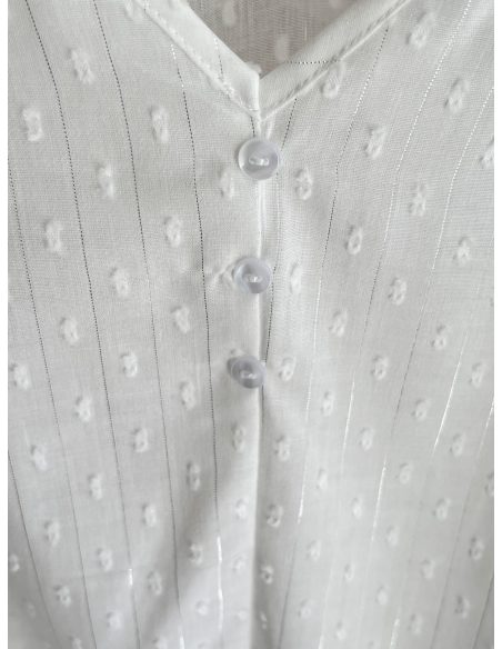 Top plumeti con lazos en hombros