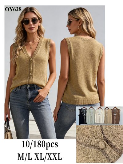 Chaleco punto con botones 2