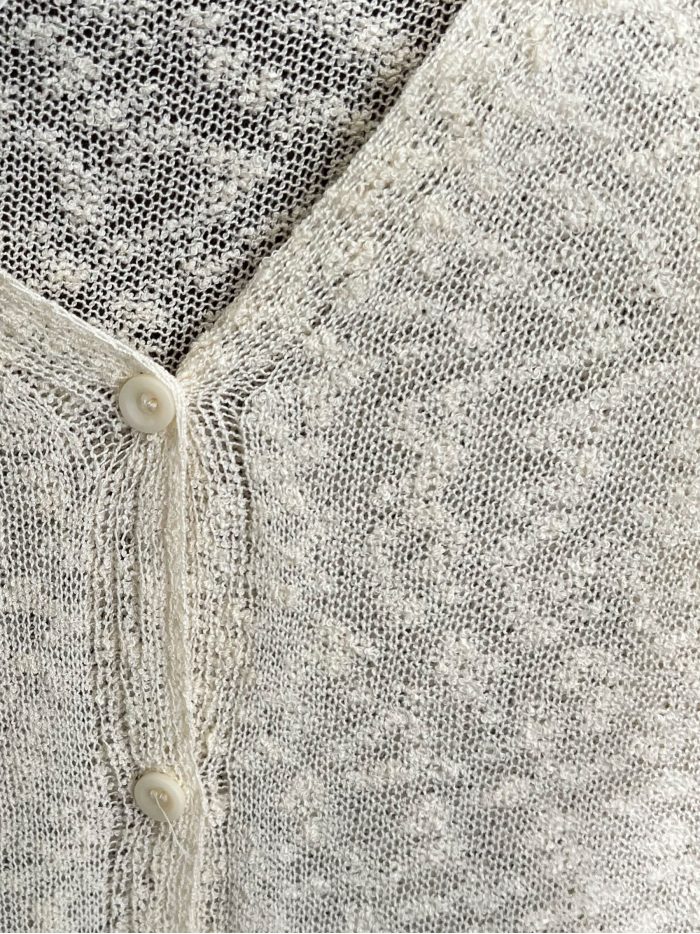 Chaleco punto con botones