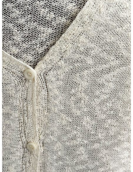 Chaleco punto con botones