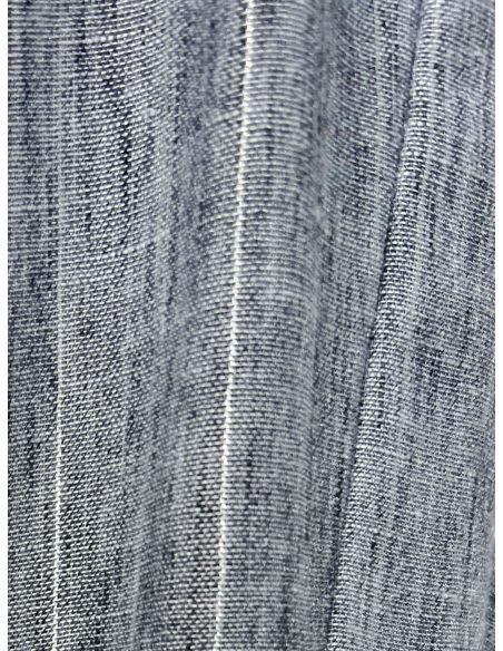 Mono corto rayas efecto lino con cinturón