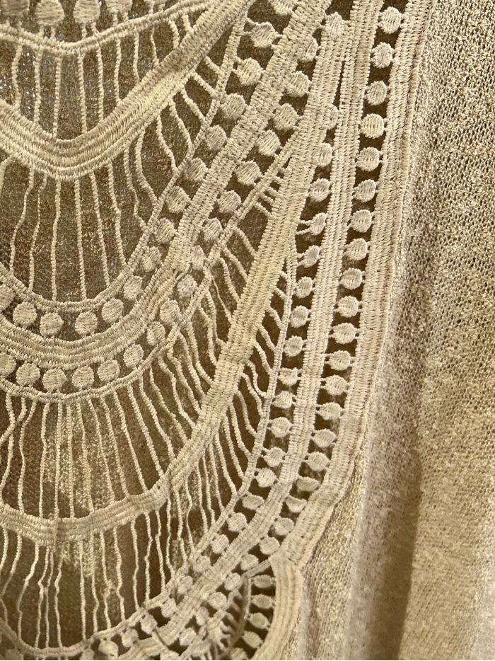 Jersey de punto con espalda de encaje