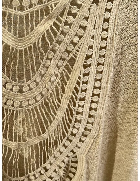 Jersey de punto con espalda de encaje