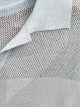 Maglione traforato con collo alto