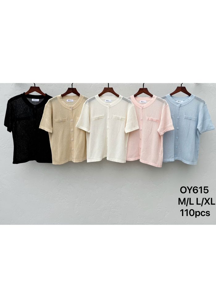 Chaqueta de punto fino con botones