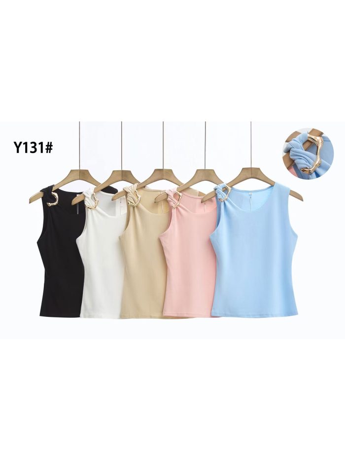 Top con dettaglio a cerchio