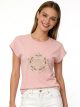 T-Shirt mit Blumenstickerei