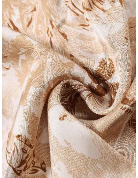 Pañuelo efecto seda cuadrado estampado jungla