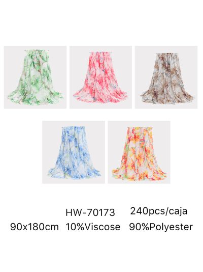 Fular estampado acuarela 2