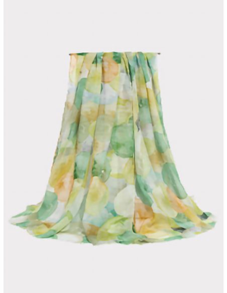 Fular estampado abstracto