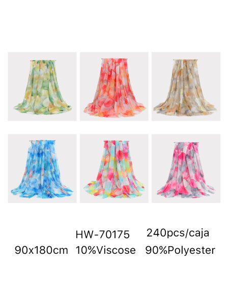 Fular estampado abstracto