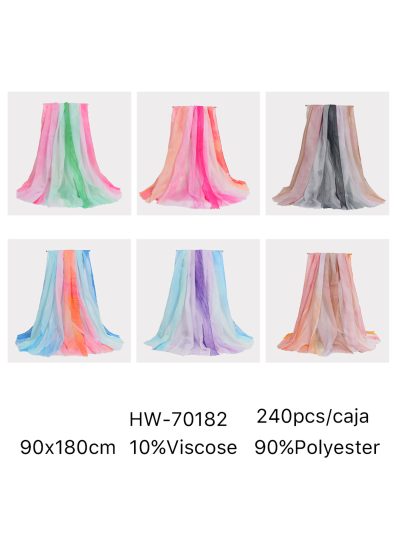 Fular degradado multicolor 2