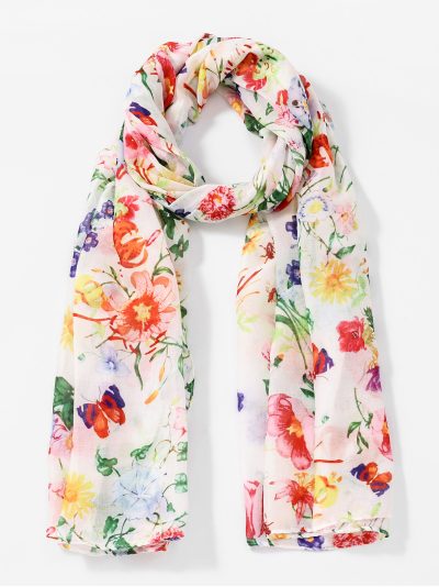 Fular floral primaveral