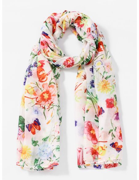 Sciarpa floreale primaverile