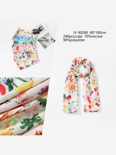 Fular floral primaveral 2