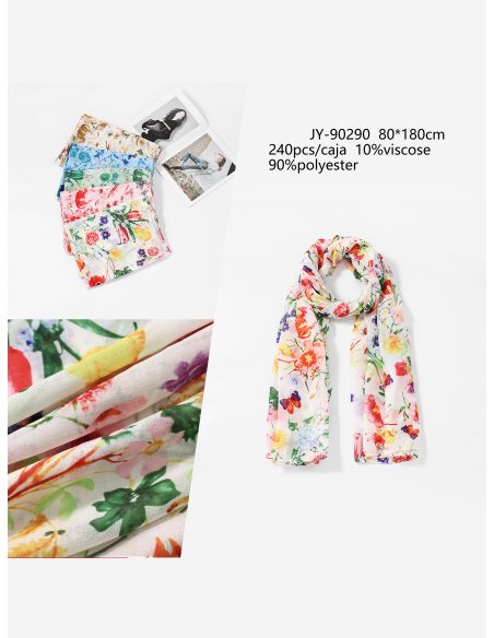 Sciarpa floreale primaverile