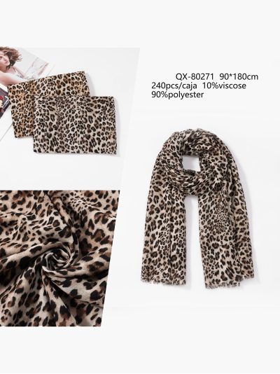 Fular animal print leopardo 2