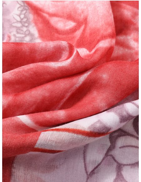 Fular floral acuarela