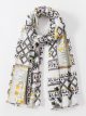 Fular de algodón estampado mosaico boho