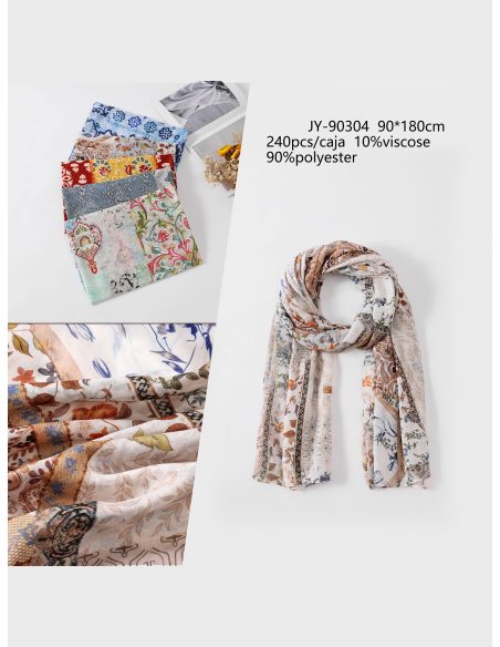 Sciarpa con stampa bohémien