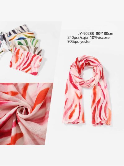 Fular de rayas cebra difuminadas 2