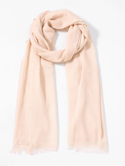 Fular liso desflecado