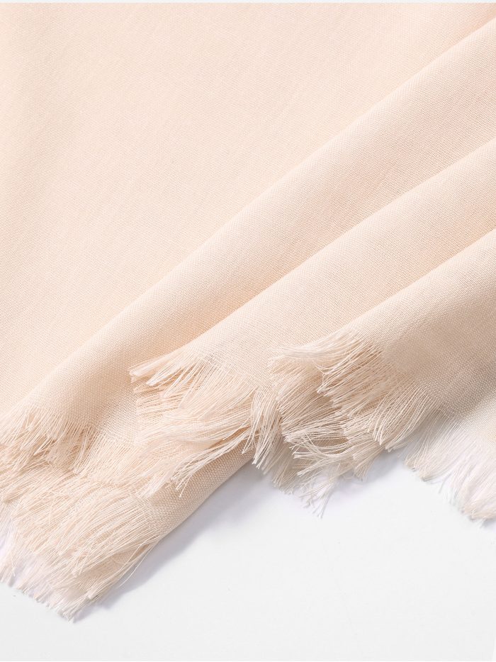 lenço liso desfiado