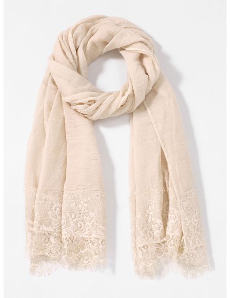 Sciarpa semplice con pizzo