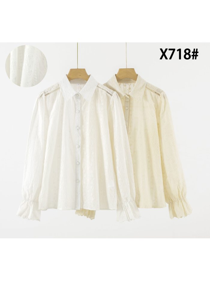 Blusa de algodão bordada